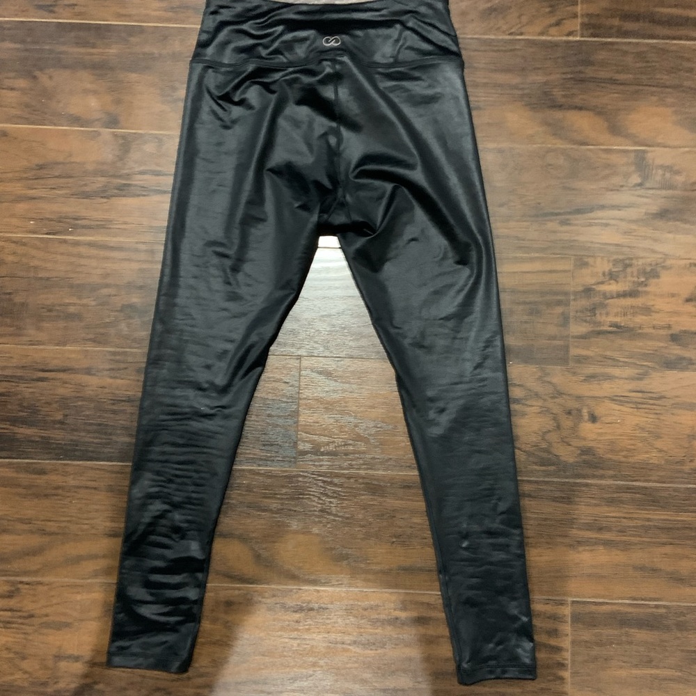 Calia black metallic shine leggings